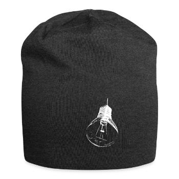 Glühbirne hell - Jersey-Beanie - Anthrazit - Vorne