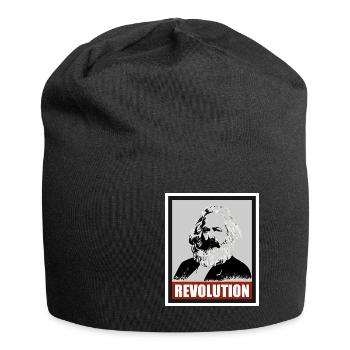 Karl Marx, révolution, communisme, socialisme! - Bonnet en jersey - noir - Devant