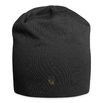 Rainbow colored lion lion head animal motif - Jersey Beanie - black - Front