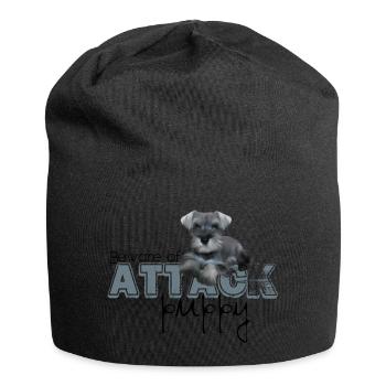 Schnauzer Attack - Jersey Beanie - black - Front