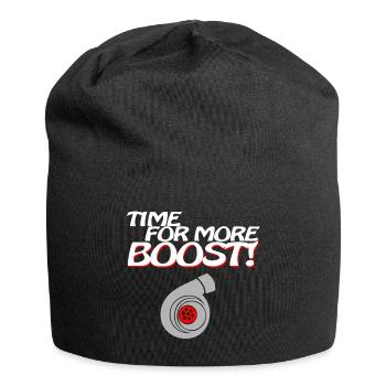 Time for more Boost - Jersey-Beanie - Schwarz - Vorne