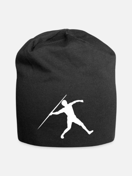Speerwerfen Leichtathletik - Jersey-Beanie - Schwarz