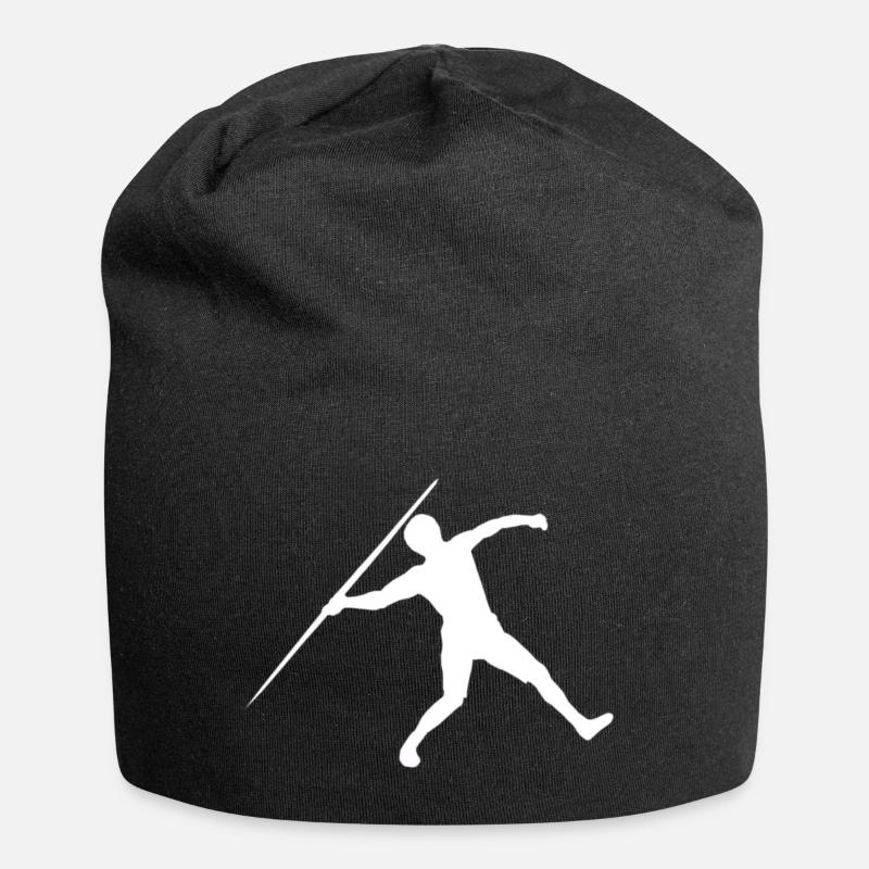 Speerwerfen Leichtathletik - Jersey-Beanie - Schwarz