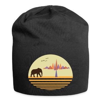 Wüste Afrika - Jersey-Beanie - Schwarz - Vorne