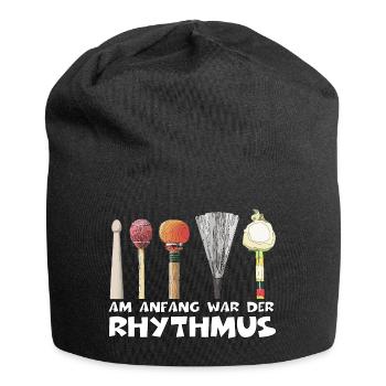 Rhythm music - Jersey Beanie - black - Front
