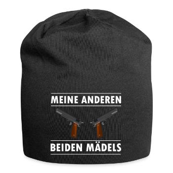 Pistole Mädels - Jersey-Beanie - Schwarz - Vorne