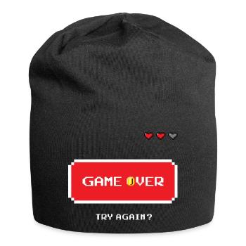 Game over - Bonnet en jersey - noir - Devant