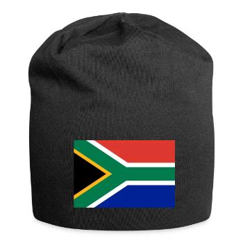Drapeau sud afrique - Bonnet en jersey - noir - Devant