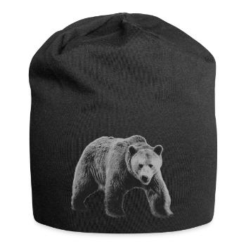 Bear Gray, Wild Bear Gray - Jersey Beanie - black - Front