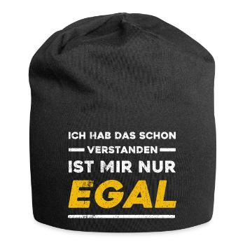 Ich Hab Das Schon Verstanden Ist Mir Nur Egal - Jersey-Beanie - Schwarz - Vorne