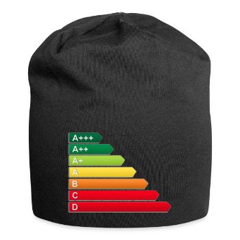 Label énergétique SF - Bonnet en jersey - noir - Devant
