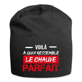 Voilà à quoi ressemble le chauve parfait - Bonnet en jersey - noir - Devant