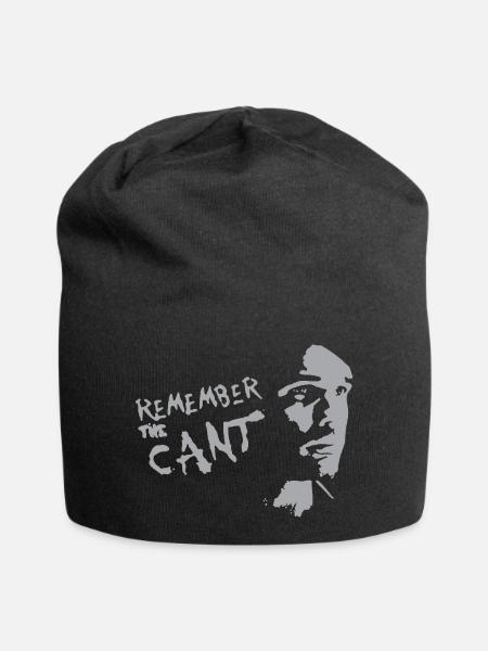 remember the cant - Jersey Beanie - black