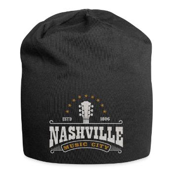 Nashville Music City Tennessee Gitarre USA Amerika - Jersey-Beanie - Schwarz - Vorne