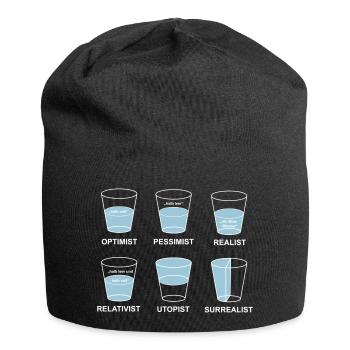 perspektive - Jersey-Beanie - Schwarz - Vorne