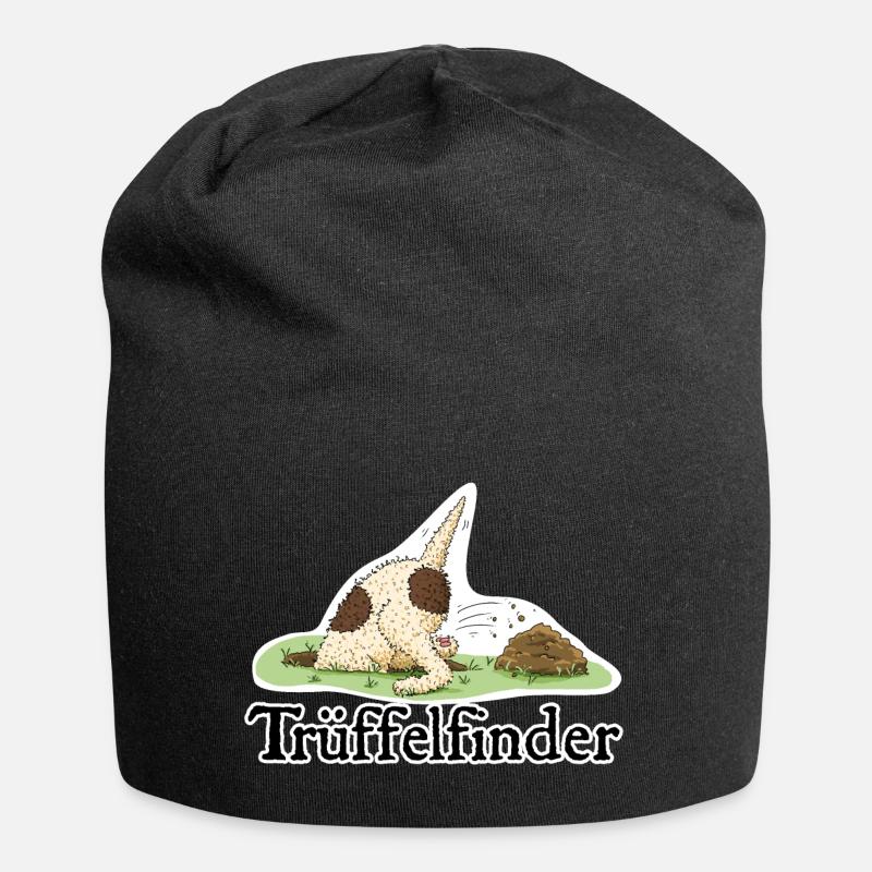 Trüffel1 1 - Jersey-Beanie - Schwarz