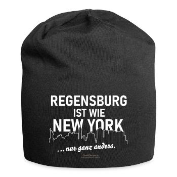 Regensburg - Jersey-Beanie - Schwarz - Vorne