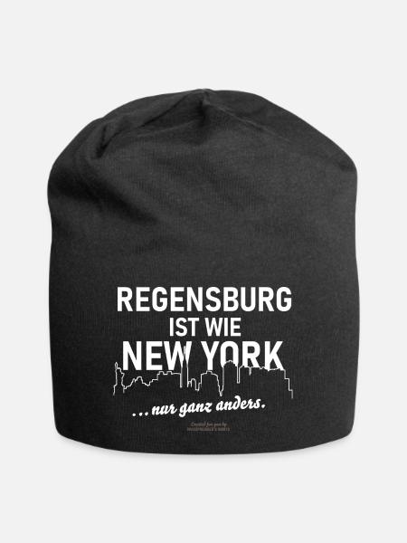 Regensburg - Jersey-Beanie - Schwarz