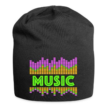 Music Equalizer LED Lichter Rhythmus tanzen Stereo - Jersey-Beanie - Schwarz - Vorne