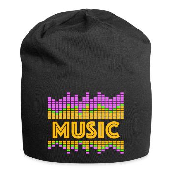 Music Equalizer LED Lichter Rhythmus tanzen Stereo - Jersey-Beanie - Schwarz - Vorne