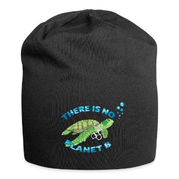 Pas de tortue de la planète B - Bonnet en jersey - noir - Devant