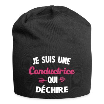Je Suis Une Conductrice Qui Déchire - Bonnet en jersey - noir - Devant