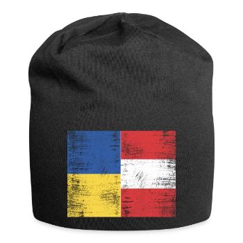 Ukraine - Austria - Jersey Beanie - black - Front