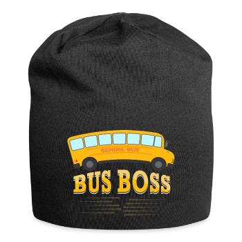 Bus Boss School Bus Driver Yellow Bus - Jersey-Beanie - Schwarz - Vorne
