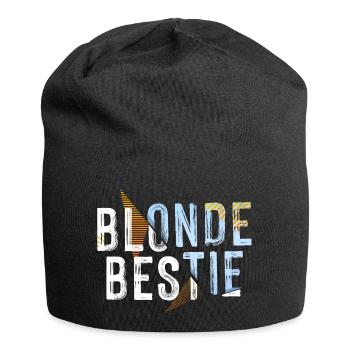 Blonde Bestie für heiße Blondinen - Jersey-Beanie - Schwarz - Vorne