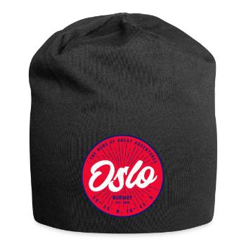 Oslo Norway - Jersey Beanie - black - Front