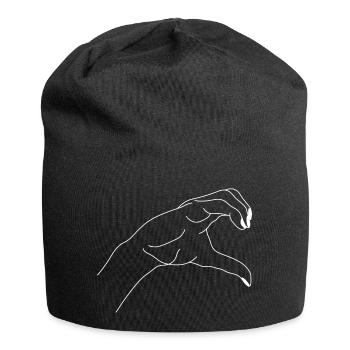 Main - Bonnet en jersey - noir - Devant
