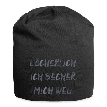 Party feiern Festival bechern saufen Alkohol - Jersey-Beanie - Schwarz - Vorne