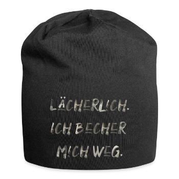 Party feiern Festival bechern saufen Alkohol - Jersey-Beanie - Schwarz - Vorne