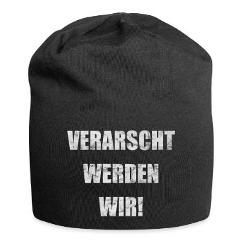 VERARSCHT WERDEN WIR - Jersey-Beanie - Schwarz - Vorne