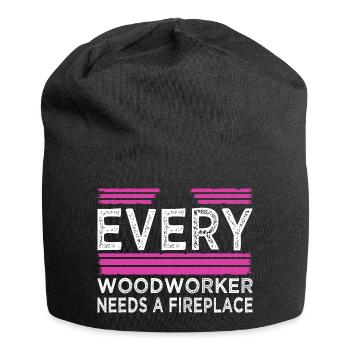 cadeau d’anniversaire blague forestier forestier - Bonnet en jersey - noir - Devant