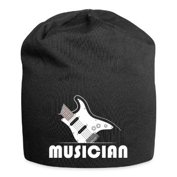 musicien musicien eGuitar Guitar Band Musicien - Bonnet en jersey - noir - Devant