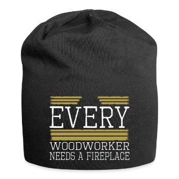 tree carpenter joke mason construction carpenter - Jersey-Beanie - Schwarz - Vorne