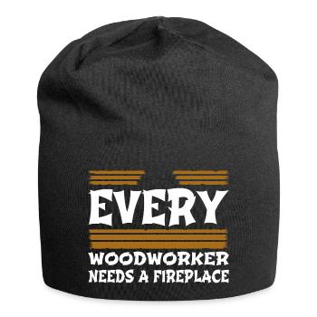 cabinetmaker birthday present - Jersey Beanie - black - Front