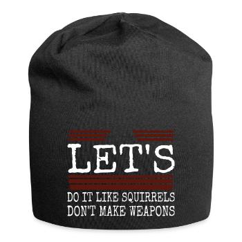 blagues cool présentent une déclaration de blague verte heureuse - Bonnet en jersey - noir - Devant