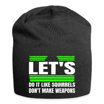 Signe de paix des années 60 anti guerre citation dictons funky - Bonnet en jersey - noir - Devant