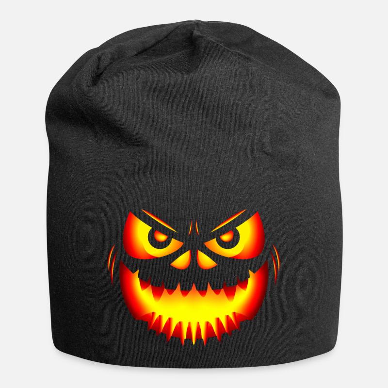 Kürbisfratze - Jersey-Beanie - Schwarz