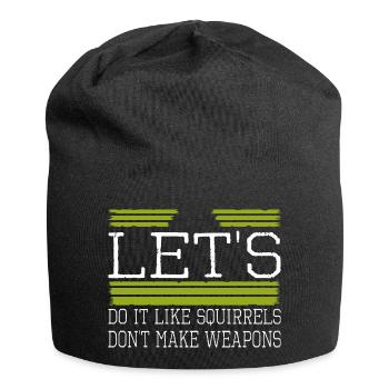 Awesome Bday Sayings Flower Power Green Anti War - Jersey Beanie - black - Front
