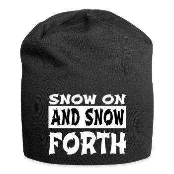 Bedroom under the Tree Santa Bubaprints - Jersey Beanie - black - Front