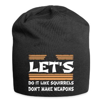 present birthday present bday quote funny sayings - Jersey Beanie - black - Front