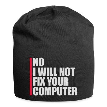 Ne pas réparer votre ordinateur - Bonnet en jersey - noir - Devant