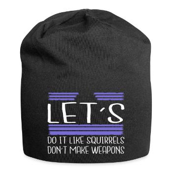 blague geek colombe de la paix symbole de paix bday - Bonnet en jersey - noir - Devant