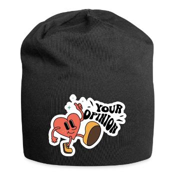Heart Your Opinion - Jersey Beanie - black - Front