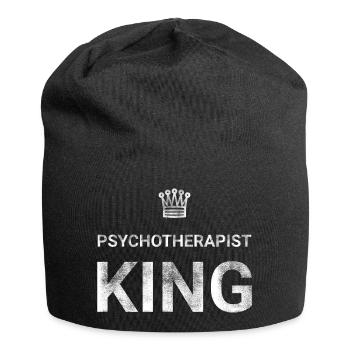 Psychotherapist King - Jersey Beanie - black - Front