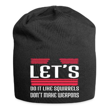 Blague Humour Déclaration Fun Happy Dove of Peace 60s - Bonnet en jersey - noir - Devant