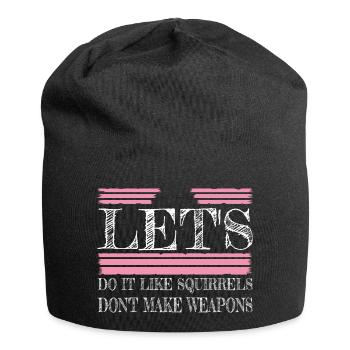 funny sayings statement dove of peace jokes humor - Jersey Beanie - black - Front